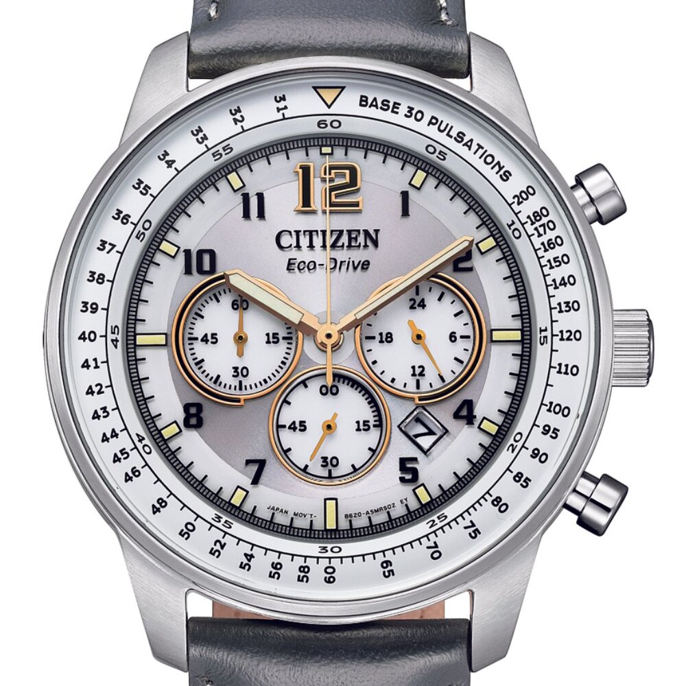 New Eco Drive Mens Citizen 44m Grey Watch